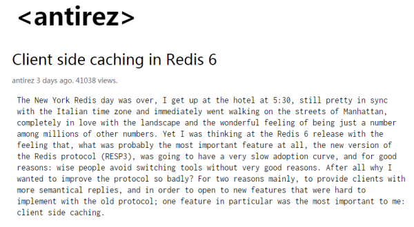 Redis 6 将采用全新协议 RESP3，以提供客户端缓存功能