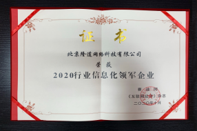 喜讯 | 隆道斩获“2020行业信息化领军企业”奖项