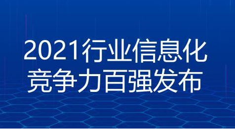 望海康信获“2021行业信息化竞争力百强之软件信息服务20强”