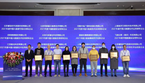 HCR慧辰荣获“2021年度中国大数据技术应用领军企业”大奖
