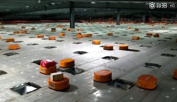 申通快递分拣机器人效率惊人：70%人工下岗